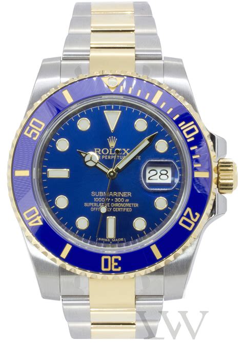 rolex oyster perpetual submariner date blue